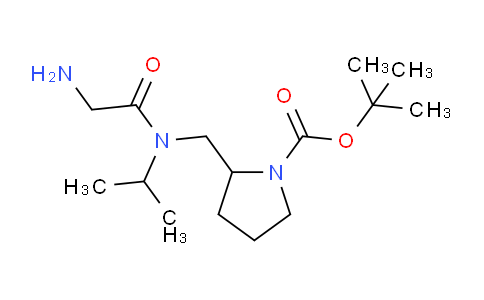 CAS No. 1353957-38-6, tert-Butyl 2-((2-amino-N-isopropylacetamido)methyl)pyrrolidine-1-carboxylate