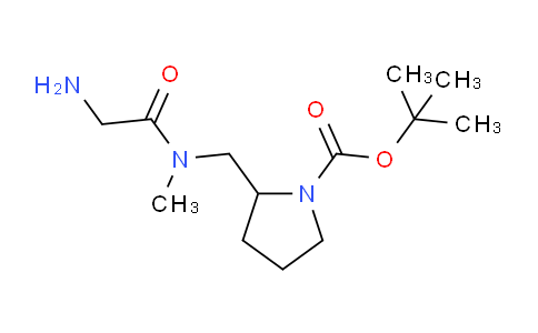 CAS No. 1353979-13-1, tert-Butyl 2-((2-amino-N-methylacetamido)methyl)pyrrolidine-1-carboxylate