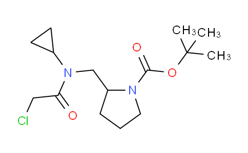 CAS No. 1353943-80-2, tert-Butyl 2-((2-chloro-N-cyclopropylacetamido)methyl)pyrrolidine-1-carboxylate