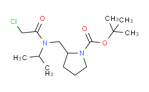 CAS No. 1353946-25-4, tert-Butyl 2-((2-chloro-N-isopropylacetamido)methyl)pyrrolidine-1-carboxylate