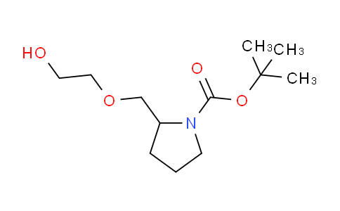 CAS No. 1353965-86-2, tert-Butyl 2-((2-hydroxyethoxy)methyl)pyrrolidine-1-carboxylate