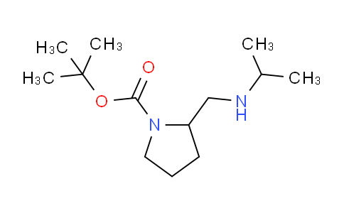 CAS No. 1303967-81-8, tert-Butyl 2-((isopropylamino)methyl)pyrrolidine-1-carboxylate