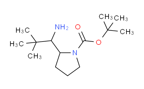 CAS No. 1334493-75-2, tert-Butyl 2-(1-amino-2,2-dimethylpropyl)pyrrolidine-1-carboxylate