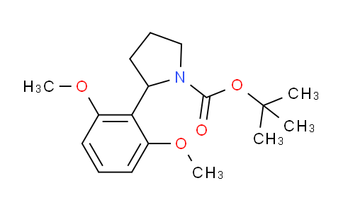 CAS No. 1355197-32-8, tert-Butyl 2-(2,6-dimethoxyphenyl)pyrrolidine-1-carboxylate