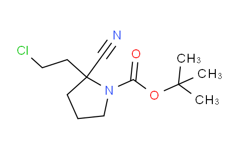 CAS No. 960294-12-6, tert-Butyl 2-(2-chloroethyl)-2-cyanopyrrolidine-1-carboxylate