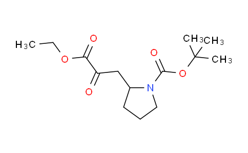 CAS No. 1512946-99-4, tert-Butyl 2-(3-ethoxy-2,3-dioxopropyl)pyrrolidine-1-carboxylate