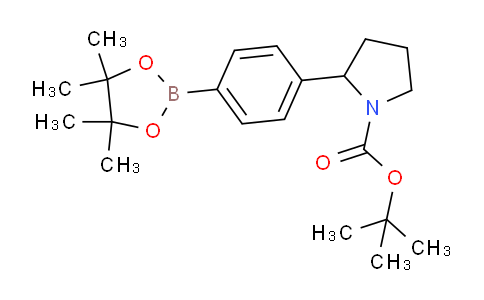 CAS No. 1454815-08-7, tert-Butyl 2-(4-(4,4,5,5-tetramethyl-1,3,2-dioxaborolan-2-yl)phenyl)pyrrolidine-1-carboxylate