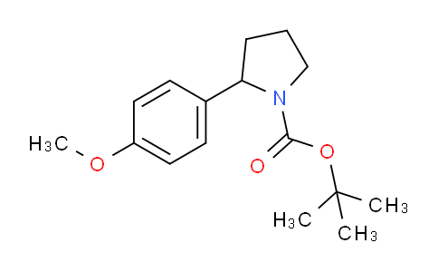 CAS No. 164919-13-5, tert-Butyl 2-(4-methoxyphenyl)pyrrolidine-1-carboxylate