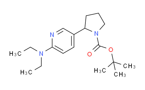CAS No. 1352495-80-7, tert-Butyl 2-(6-(diethylamino)pyridin-3-yl)pyrrolidine-1-carboxylate
