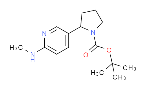 CAS No. 1352516-55-2, tert-Butyl 2-(6-(methylamino)pyridin-3-yl)pyrrolidine-1-carboxylate