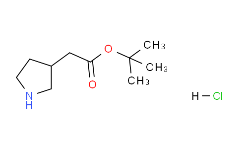 CAS No. 570424-02-1, tert-Butyl 2-(pyrrolidin-3-yl)acetate hydrochloride