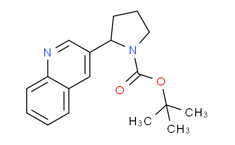 CAS No. 1352523-50-2, tert-Butyl 2-(quinolin-3-yl)pyrrolidine-1-carboxylate