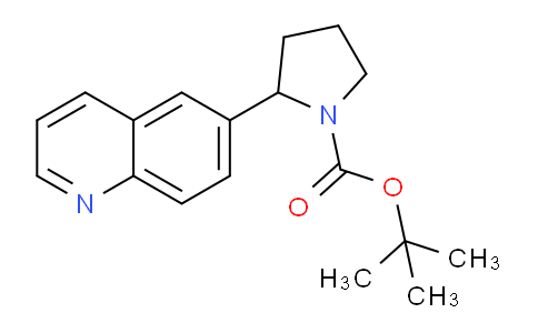 CAS No. 1355225-80-7, tert-Butyl 2-(quinolin-6-yl)pyrrolidine-1-carboxylate