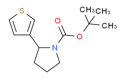CAS No. 1355177-76-2, tert-Butyl 2-(thiophen-3-yl)pyrrolidine-1-carboxylate