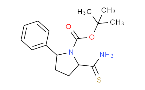 CAS No. 885277-73-6, tert-Butyl 2-carbamothioyl-5-phenylpyrrolidine-1-carboxylate