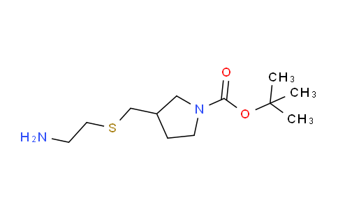 CAS No. 1353983-34-2, tert-Butyl 3-(((2-aminoethyl)thio)methyl)pyrrolidine-1-carboxylate