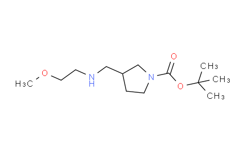 CAS No. 887591-57-3, tert-Butyl 3-(((2-methoxyethyl)amino)methyl)pyrrolidine-1-carboxylate