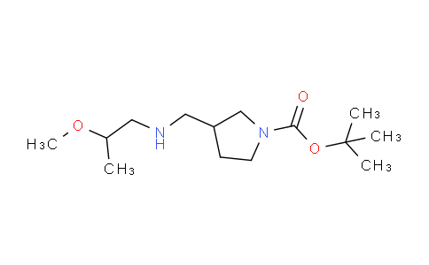 CAS No. 887591-60-8, tert-Butyl 3-(((2-methoxypropyl)amino)methyl)pyrrolidine-1-carboxylate