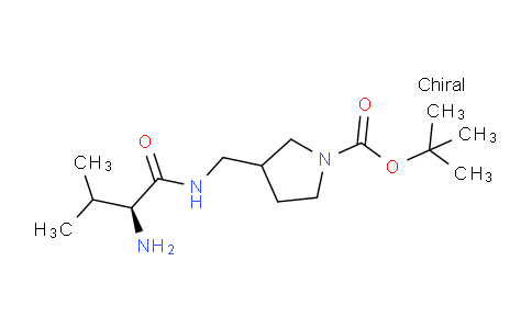 CAS No. 1354023-55-4, tert-Butyl 3-(((S)-2-amino-3-methylbutanamido)methyl)pyrrolidine-1-carboxylate