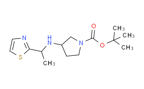 CAS No. 1353965-31-7, tert-Butyl 3-((1-(thiazol-2-yl)ethyl)amino)pyrrolidine-1-carboxylate