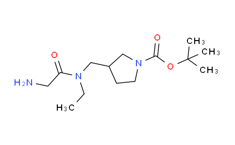 CAS No. 1353954-05-8, tert-Butyl 3-((2-amino-N-ethylacetamido)methyl)pyrrolidine-1-carboxylate