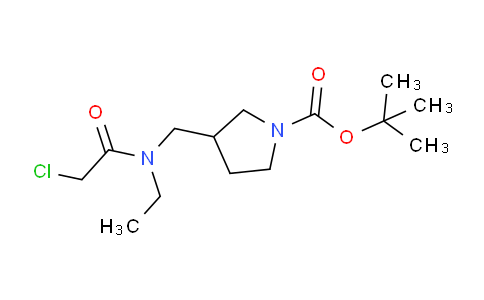 CAS No. 1353957-95-5, tert-Butyl 3-((2-chloro-N-ethylacetamido)methyl)pyrrolidine-1-carboxylate