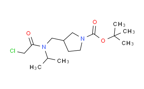 CAS No. 1353963-65-1, tert-Butyl 3-((2-chloro-N-isopropylacetamido)methyl)pyrrolidine-1-carboxylate