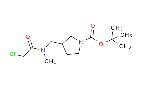 CAS No. 1353946-14-1, tert-Butyl 3-((2-chloro-N-methylacetamido)methyl)pyrrolidine-1-carboxylate