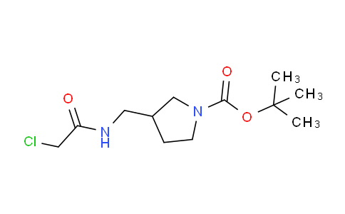 CAS No. 270912-85-1, tert-Butyl 3-((2-chloroacetamido)methyl)pyrrolidine-1-carboxylate