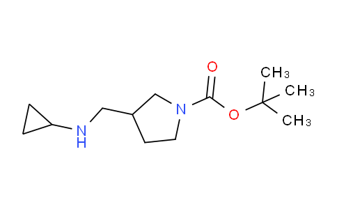 CAS No. 1289387-40-1, tert-Butyl 3-((cyclopropylamino)methyl)pyrrolidine-1-carboxylate