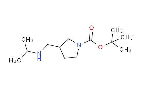 CAS No. 1303967-33-0, tert-Butyl 3-((isopropylamino)methyl)pyrrolidine-1-carboxylate