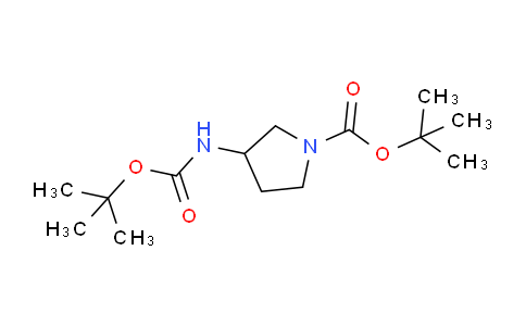 CAS No. 874116-19-5, tert-Butyl 3-((tert-butoxycarbonyl)amino)pyrrolidine-1-carboxylate