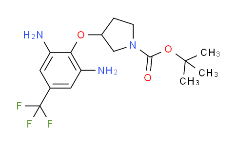 CAS No. 1159826-37-5, tert-Butyl 3-(2,6-diamino-4-(trifluoromethyl)phenoxy)pyrrolidine-1-carboxylate
