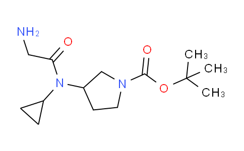 CAS No. 1353952-54-1, tert-Butyl 3-(2-amino-N-cyclopropylacetamido)pyrrolidine-1-carboxylate