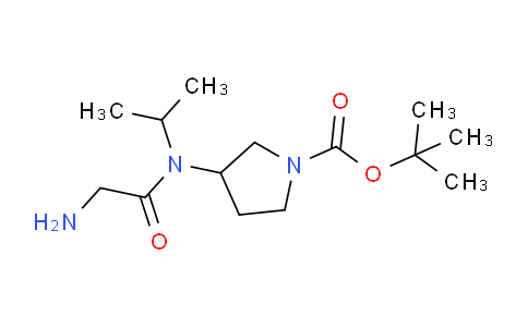 CAS No. 1353962-00-1, tert-Butyl 3-(2-amino-N-isopropylacetamido)pyrrolidine-1-carboxylate