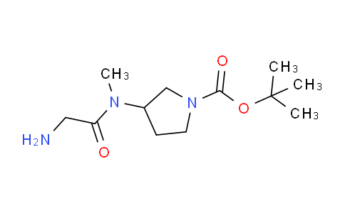 DY668696 | 1353957-32-0 | tert-Butyl 3-(2-amino-N-methylacetamido)pyrrolidine-1-carboxylate