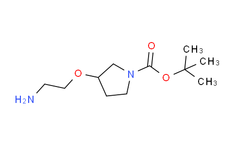 CAS No. 1353966-09-2, tert-Butyl 3-(2-aminoethoxy)pyrrolidine-1-carboxylate