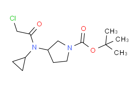 CAS No. 1353946-33-4, tert-Butyl 3-(2-chloro-N-cyclopropylacetamido)pyrrolidine-1-carboxylate