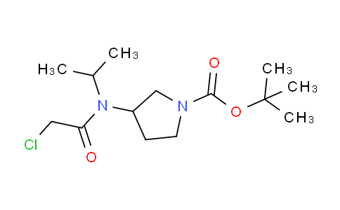 CAS No. 1353980-45-6, tert-Butyl 3-(2-chloro-N-isopropylacetamido)pyrrolidine-1-carboxylate