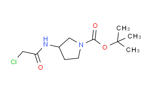 CAS No. 865432-10-6, tert-Butyl 3-(2-chloroacetamido)pyrrolidine-1-carboxylate