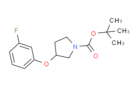 CAS No. 1380752-76-0, tert-Butyl 3-(3-fluorophenoxy)pyrrolidine-1-carboxylate