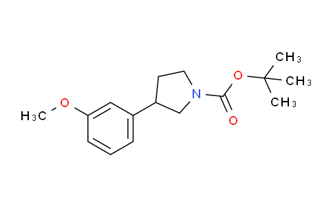 CAS No. 1638255-76-1, tert-Butyl 3-(3-methoxyphenyl)pyrrolidine-1-carboxylate