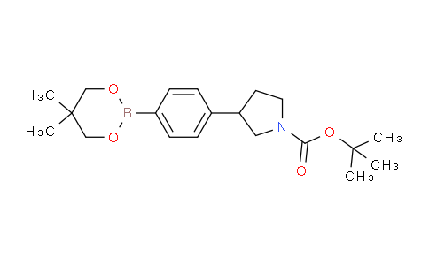 MC668720 | 1467060-29-2 | tert-Butyl 3-(4-(5,5-dimethyl-1,3,2-dioxaborinan-2-yl)phenyl)pyrrolidine-1-carboxylate