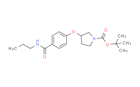 CAS No. 1825392-00-4, tert-Butyl 3-(4-(propylcarbamoyl)phenoxy)pyrrolidine-1-carboxylate