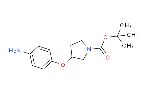 CAS No. 862874-75-7, tert-Butyl 3-(4-aminophenoxy)pyrrolidine-1-carboxylate
