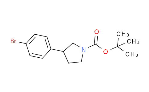 CAS No. 1467060-28-1, tert-Butyl 3-(4-bromophenyl)pyrrolidine-1-carboxylate