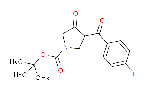CAS No. 1395493-11-4, tert-Butyl 3-(4-fluorobenzoyl)-4-oxopyrrolidine-1-carboxylate