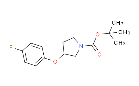 CAS No. 950648-92-7, tert-Butyl 3-(4-fluorophenoxy)pyrrolidine-1-carboxylate