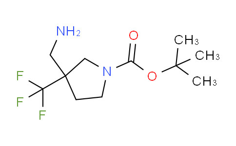 CAS No. 1260901-24-3, tert-Butyl 3-(aminomethyl)-3-(trifluoromethyl)pyrrolidine-1-carboxylate