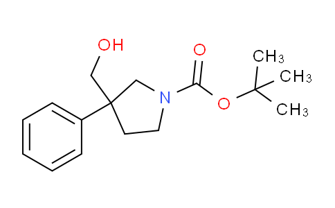 CAS No. 1314394-67-6, tert-Butyl 3-(hydroxymethyl)-3-phenylpyrrolidine-1-carboxylate